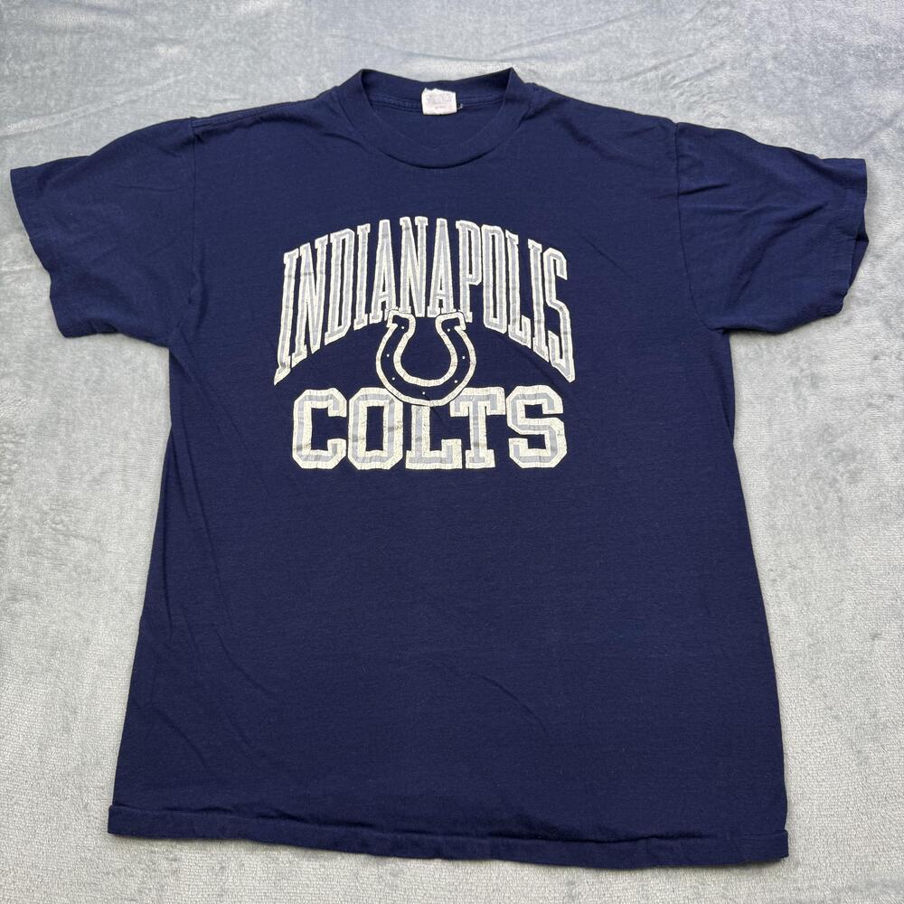 Vintage Indianapolis Colts Shirt Mens XL Blue NFL Football Sportswear 90s